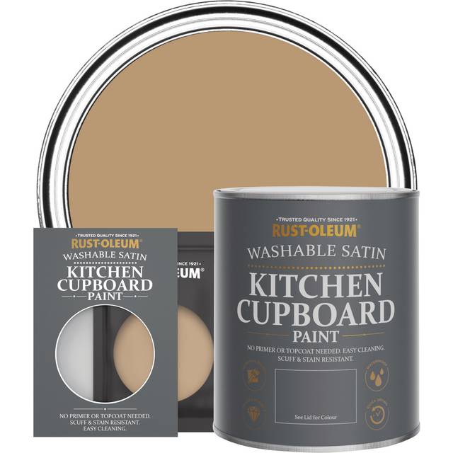 Rust-Oleum Kitchen Cupboard Paint, Satin Finish - Fired Clay - 10ml - Orange