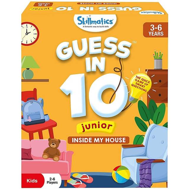 Card Game - Guess in 10 Junior Inside My House for Kids, Boys, Girls, Who Love Board Games & Educational Toys, Gifts for Ages 3, 4, 5, 6
