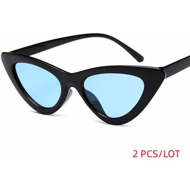 Vintage Cateye Sunglasses Women Sexy Retro Small Cat Eye Sun Glasses Brand Designer Colorful Eyewear For Female Oculos De Sol