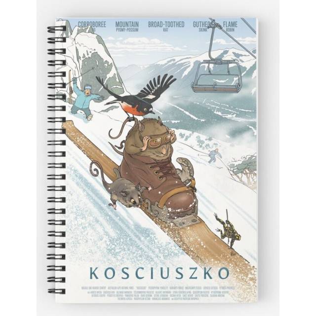Spiral Notebook Kosciuszko Flyers - Kosciuszko poster series, #3 A5 120 Pages
