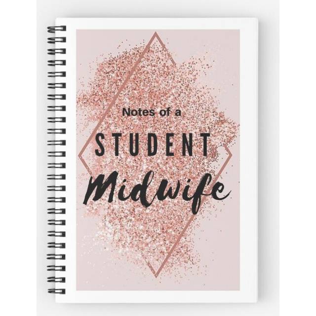 Spiral Notebook Notes of a Student Midwife A5 120 Pages