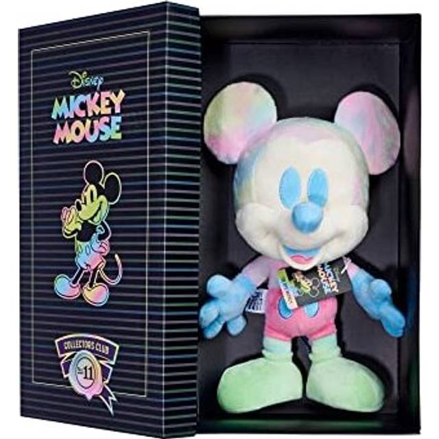 SIMBA Disney Tie Dye Mickey Mouse Collector Plush Soft Toy In Gift Box, No 11 in This Collection of 12, Collect Them All, Suitable From 0+, Birthday,