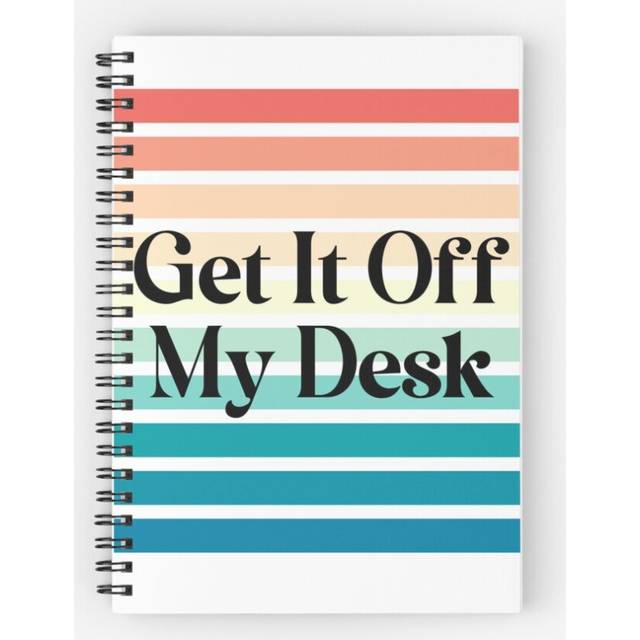 Spiral Notebook get it off my desk   lavender haze - ts10 midnights  A5 120 Pages