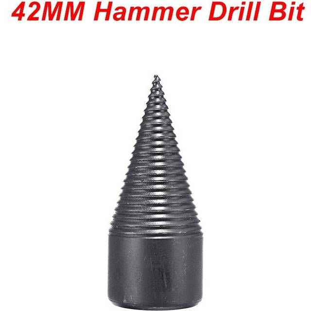 (42MM Drill Bit) High Speed Wood Separator Spiral Cone Household Firewood Splitter Drill Bit