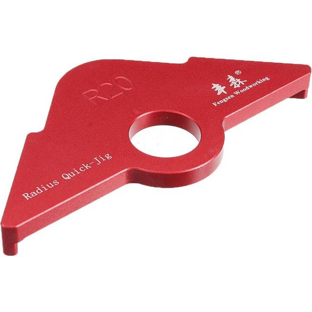 (1#: R20) Aluminum Alloy Wood Panel Radius R20-R40 Quick-Jig Router Table Bits Jig Corner Template wood working Tool