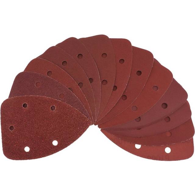 40pcs 60/80/120/240 Grit Sanding Sheets Sandpaper Sanding Disc Pads Triangle Grinding Tool