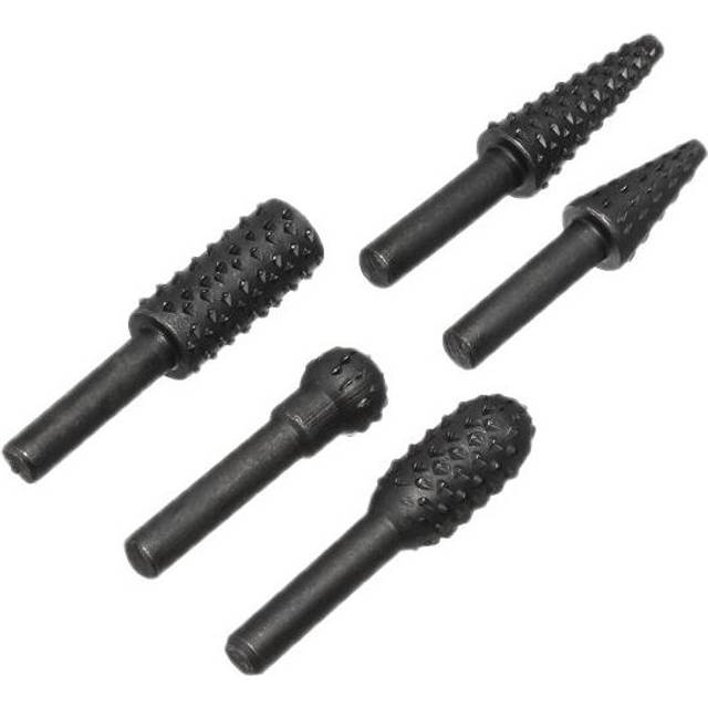 2Set 6mm Round Shank Rotary Rasp Set Wood Working Grinding Drill Bits Rotary File Cutter
