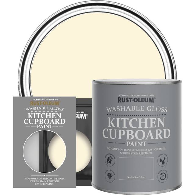 Rust-Oleum Kitchen Cupboard Paint, Gloss Finish - CLOTTED CREAM - 10ml - Beige