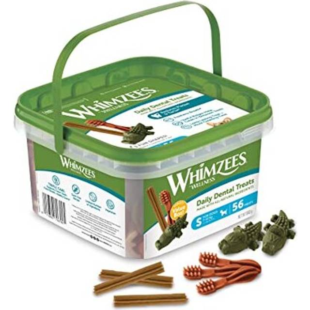 By Wellness Variety Box Mixed Shapes Natural and GrainFree Dog Chews Dog Dental Sticks for Small Breeds 56 Pieces Size S