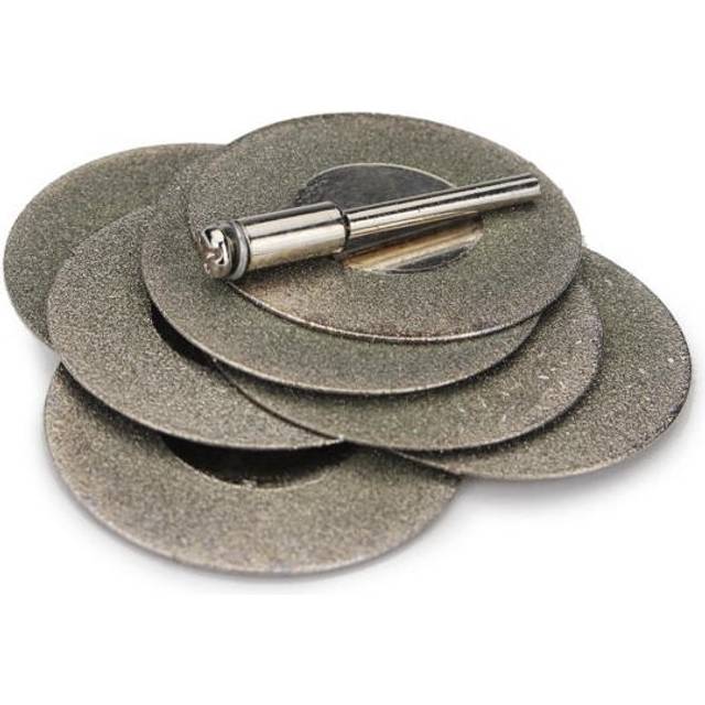 1Set Diamond Grinding Wheel Cutting Disc with 2 Mandrels for Dremel Rotary Tool