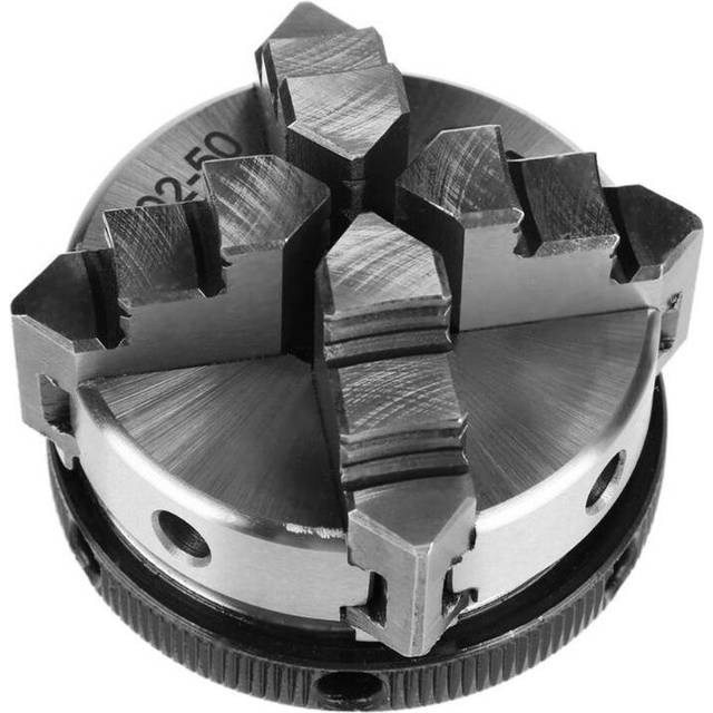 (C) 3/4 Jaws Wood Lathe Chuck 50mm 63mm Manual Chuck Self-centering DIY Metal Wood Lathe Tools