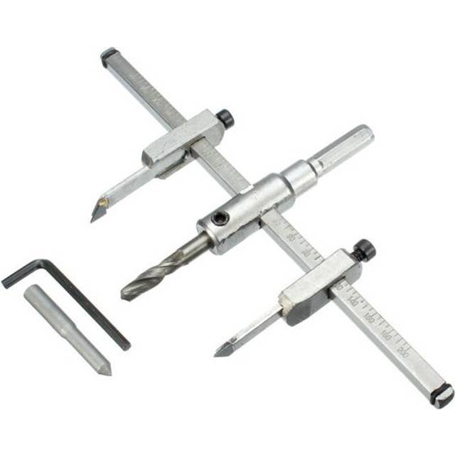 2SET Adjustable 30-130mm Circle Hole Saw Drill Bit Cutter Kit DIY Tool
