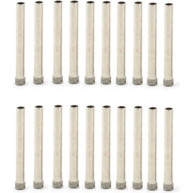 20Pcs 5 mm 3/16&quot;inch Diamond Hole Saw Core Drill Bit Coated Masonry Drilling Cutter for Glass Stone Marble Ceramic Tile Granite