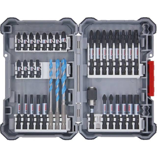 Bosch Professional 2607017463 35-Piece Drill Bit Set (Pick and Click, Accessories for Impact Drivers, with Bits and Universal Holder)