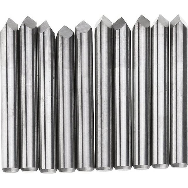 (0.2mm) 10pcs 3.175mm Shank 60 Degree 0.1/0.2/0.3mm Tip Tungsten Steel Engraving Bit CNC Tool