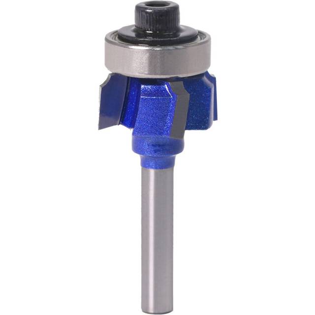1pc 6mm Shank 4 Teeth Router Bit R2 Trimming Knife Edge Trimmer Woodworking Milling Cutter for Wood