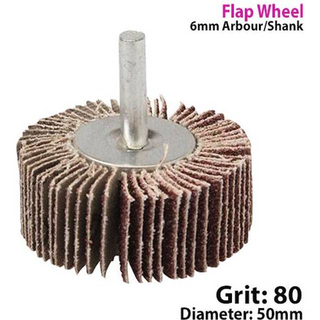 50mm Flap Wheel 80 Grit For Drill Attachment Sanding & Rust Removal