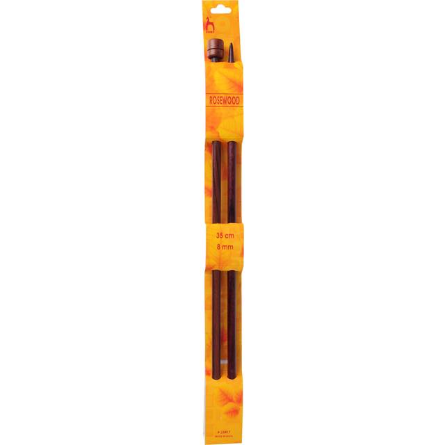 Pony Rosewood 35cm Knitting Needles - 35cm x 8.00mm (P33817)