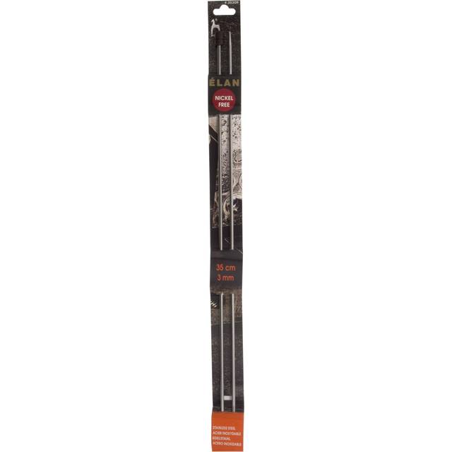 Pony Stainless Steel 35cm Elan Knitting Needles - 3.00mm (P35309)