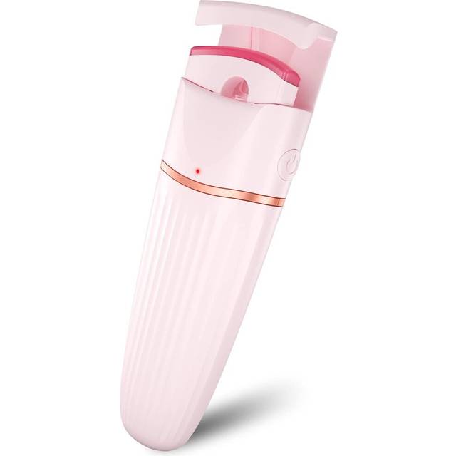 Heated eyelash curler, USB rechargeable electric eyelash curler with silicone pad