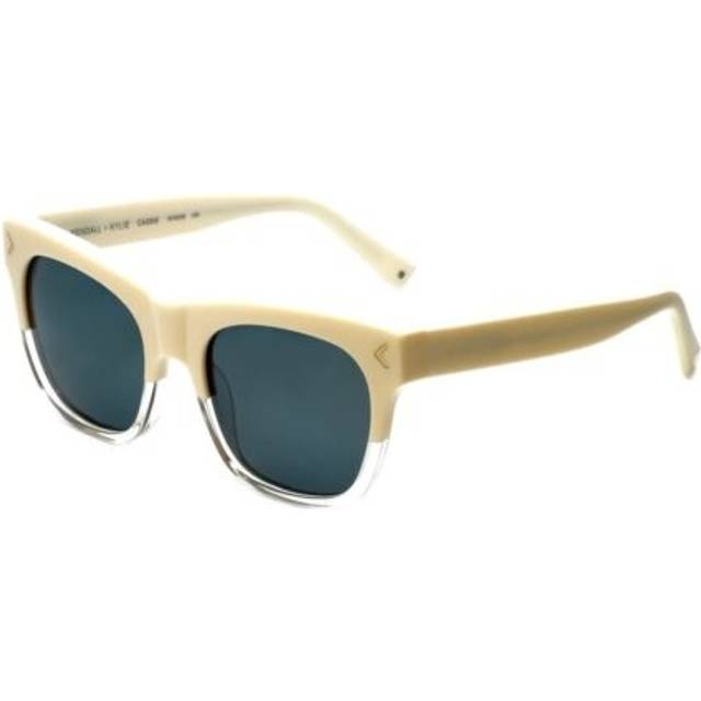 Kendall + kylie jenner designer sunglasses cassie kk5008-104 in cream clear 54mm