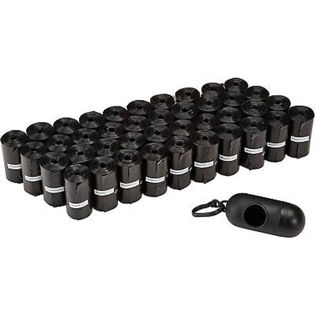 Amazon Basics Dog Poop/Waste Bags with Dispenser and Leash Clip, Unscented, 600 Bags (40 Packs of 15 Bags)