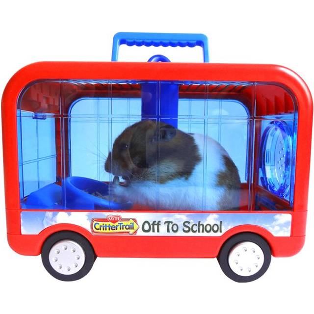 Hamster Cage Bus Plastic Campus Mobile Portable Hamster Cage Outside Pipe Tub Twocolor Jaula HÃ¡mster Conejos Accesorios