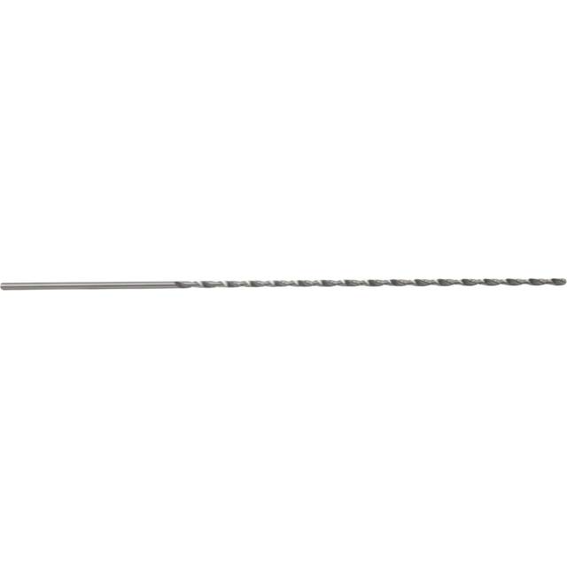 HSS Straight 4mm Twist Head 300mm Long Drill Bit Silver Tone