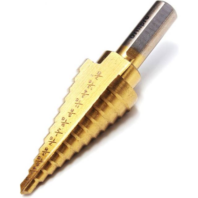 (3/16-7/8'') Drillpro HSS Titanium Hex Shank Pagoda Cone Step Drill Bit Hole Cutter 3 - 35mm