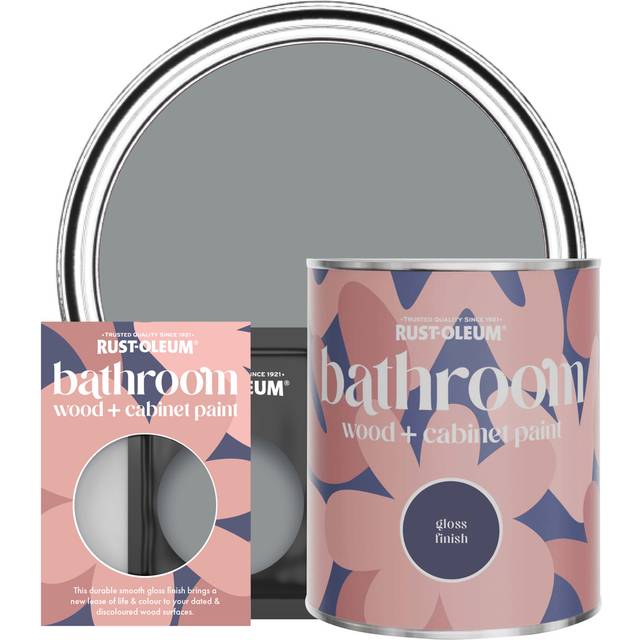 Rust-Oleum Bathroom Wood & Cabinet Paint, Gloss Finish - MID ANTHRACITE - 10ml - Grey