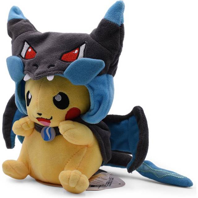 (Blue Dragon - Opening) 23cm XY version of the fire-breathing dragon million blue yellow transformation transformation cap section cloak plush doll