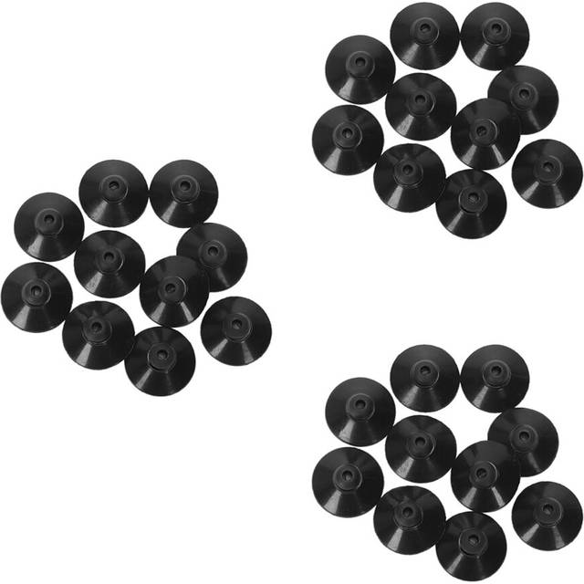 30 x Black Rubber 27mm Suction Cup Clip Sucker for Aquarium Fish Tank Pump