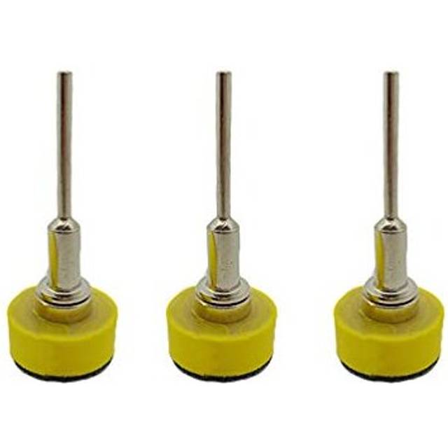 3PCS 1 Inch 25mm Hook and Loop Sanding Pad Rotary Backing Pad for Sanding Discs with 18 Inches Mandrel Drill Attachment