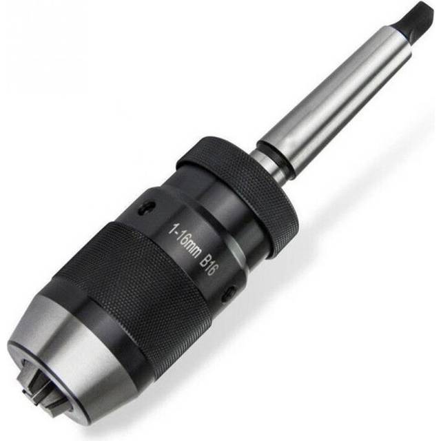 1-16mm MK2 Accessories Lathe Tool MT2-B16 Arbor Live Center Drill Chuck Durable Taper Steel Self Tighten Keyless Portable Home