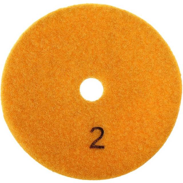 (Orange) 100mm Diamond Polishing Pad Dry Sanding Disc for Marble Concrete Granite Glass