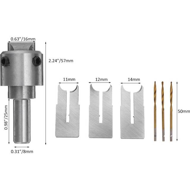 (M) 10pcs Beads Ball Router Bit Wooden Maker Drill Milling Cutter Tools