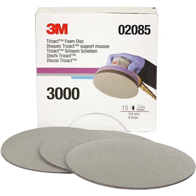 6 Inch 3M Trizact Hookit Foam Abrasive Disc Sanding Sponge Sandpaper 3000 Grit 5000 Grit