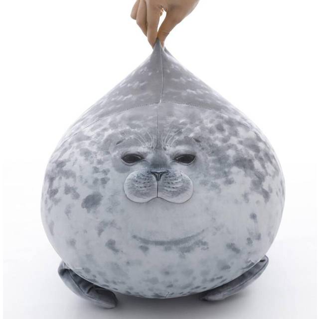 For  Customer 3D Novelty Throw Pillows Soft Seal Stuffed Plush Housewarming Party Hold Children Xmas Gifts