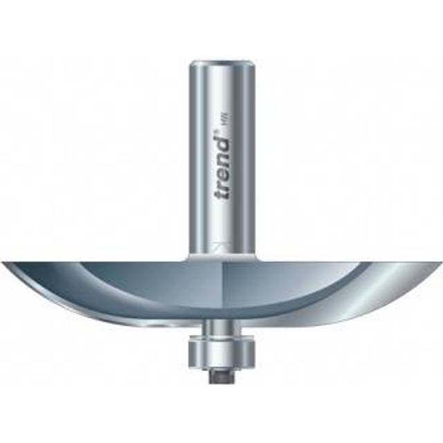 Professional Bearing Guided Architrave Router Cutter, 16mm Radius, 8mm Shank, 40mm Cut Diameter & 29.5mm Cut Length, Tungsten Carbide Tipped,