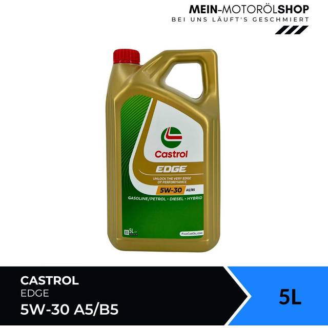 Castrol EDGE A5/B5 5W-30 5l Motorolja 15F685 FORD: Focus C-Max, MONDEO 4 Turnier, S-Max Mk1, LAND ROVER: Discovery Sport, Range Rover Evoque