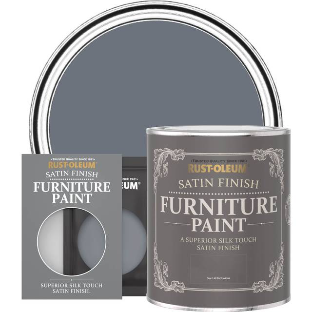 Rust-Oleum Satin Furniture Paint - MARINE GREY - 10ml - Grey