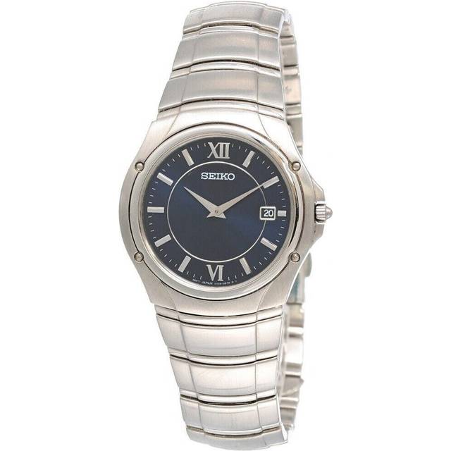 Seiko Blue Dial 37MM Stainless Steel Men's Watch SLK093 - 37 mm