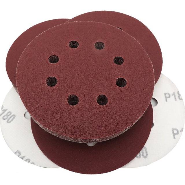 10pcs 5 Inch 125mm 8 Hole  60-1200 Grit Round Shape Sanding Discs Buffing Sheet Sandpaper 8 Hole Sander Polishing Pad