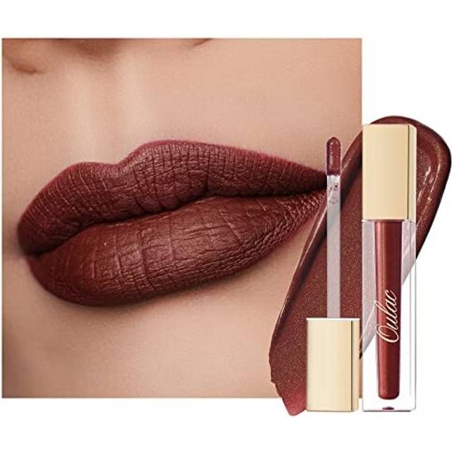 Oulac Matte Liquid Brown Lipstick for Women  Long Lasting Lipstick Waterproof Lip Stain  No Transfer  Creamy High Pigmented Formula with Ros