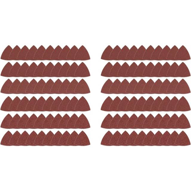 120Pcs Triangular Hook and Loop Triangle-Sandpaper, Fit 3-1/8 Inch Multi Tool, Assorted 40 60 80 100 120 240 Grits
