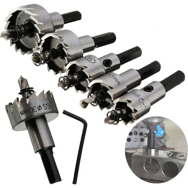 1pcs 12mm-80mm HSS Hole Drill Stainless Steel Hole Opener Hole Saw Drill Bit for Metal Alloy Iron Cutting Drilling Hole Opener