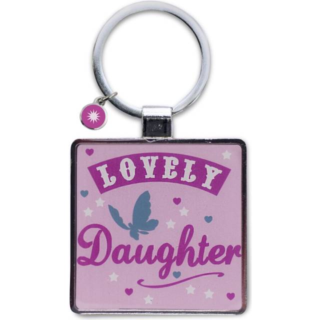 Lovely Daughter Little Wishes Metallic Keyring Lovely Birthday Christmas Gift Idea