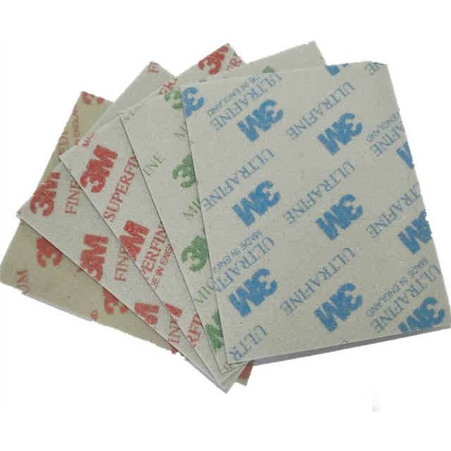 114*139mm 3M Sponge Sandpaper /Softback Sanding Grit 120-1500?02600/02601/02602/02604/02606) For Model Polishing