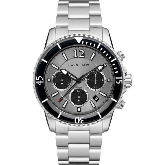 Thomas Earnshaw Duncan Chronograph Grey Dial Quartz ES-8132-44 100M herrklocka grå