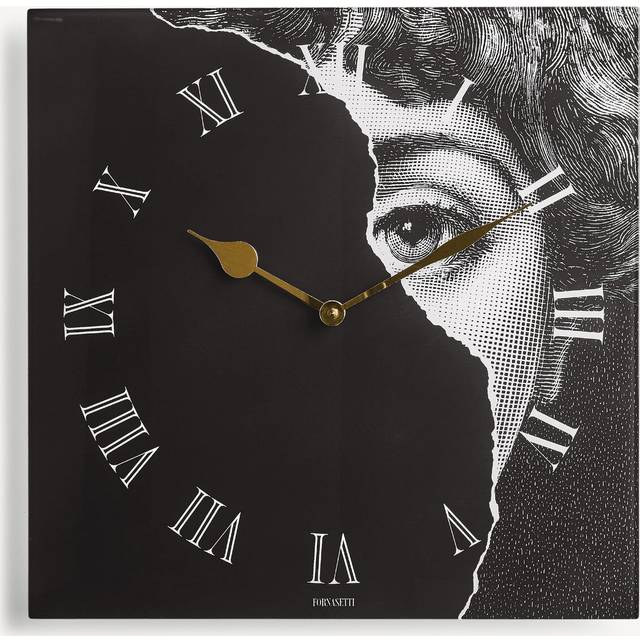 Fornasetti Tema E Variazioni No.145 Glass Wall Clock 37cm